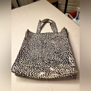 Murval Black and White Spotted Tote Bag